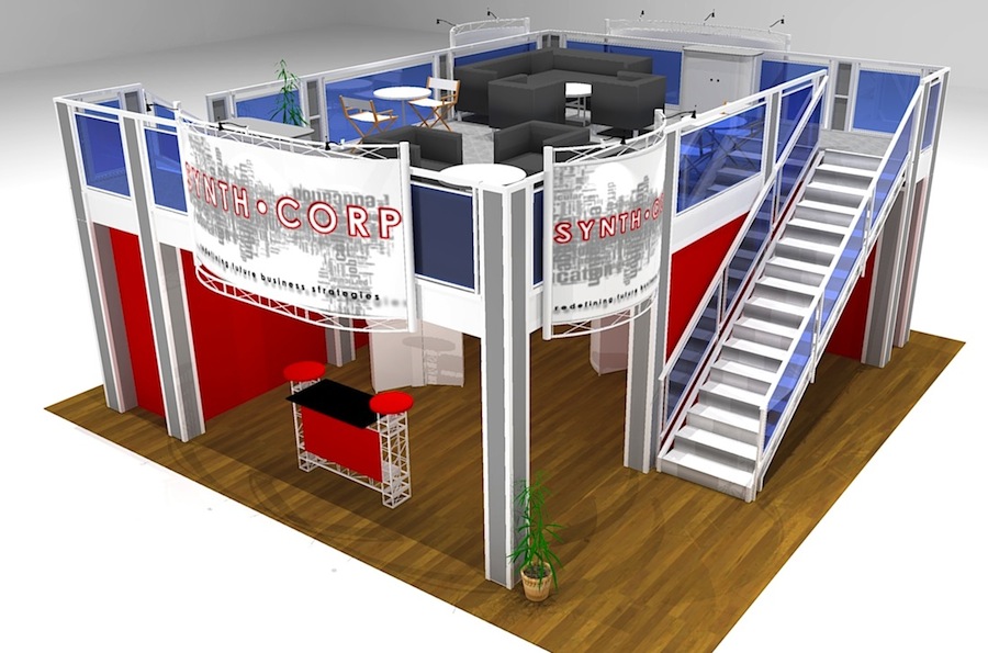 Tradeshow Double Decker Rental Booth TR3030 Featured