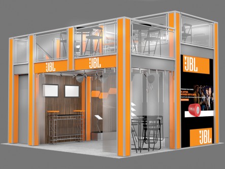 Two Story Tradeshow Display | EX2020 Lower Left