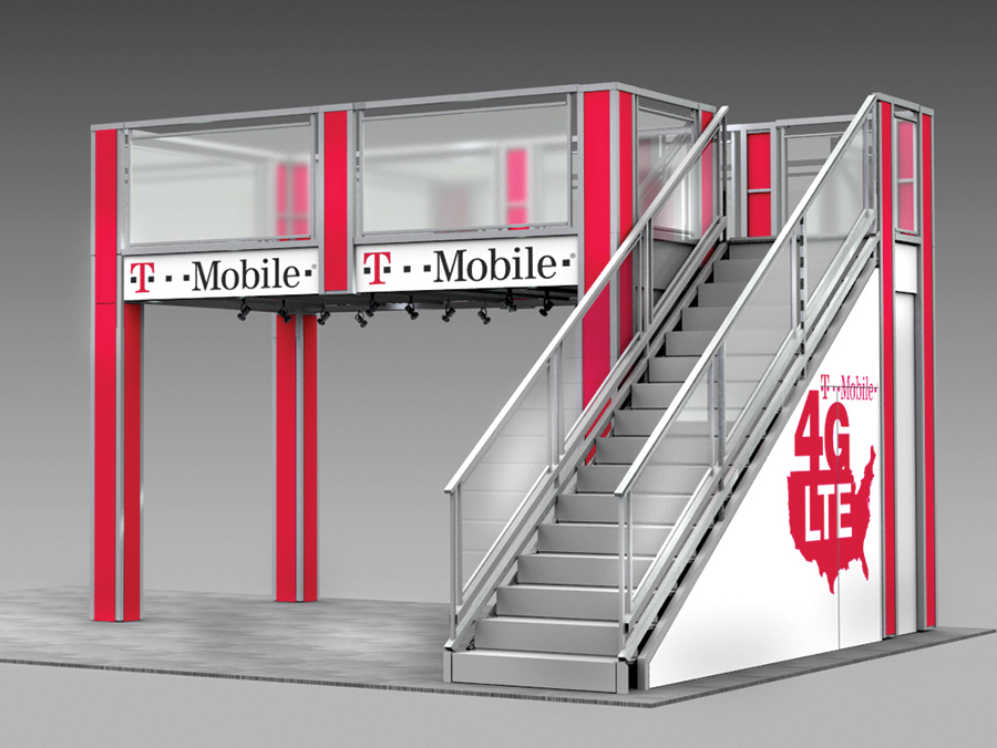 Double Deck Display Booth Rental | SI3020 Upper Left