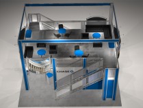 Tradeshow Double Decker Booth Rental | TR3030 Variation A Lower Right 2