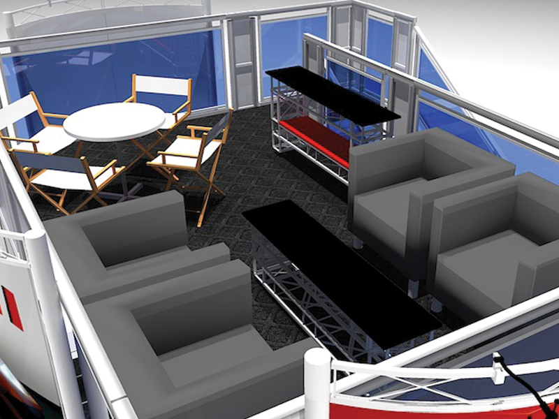 20 x 20  Double Decker with hospitality bar | ME2020 Lower RIght