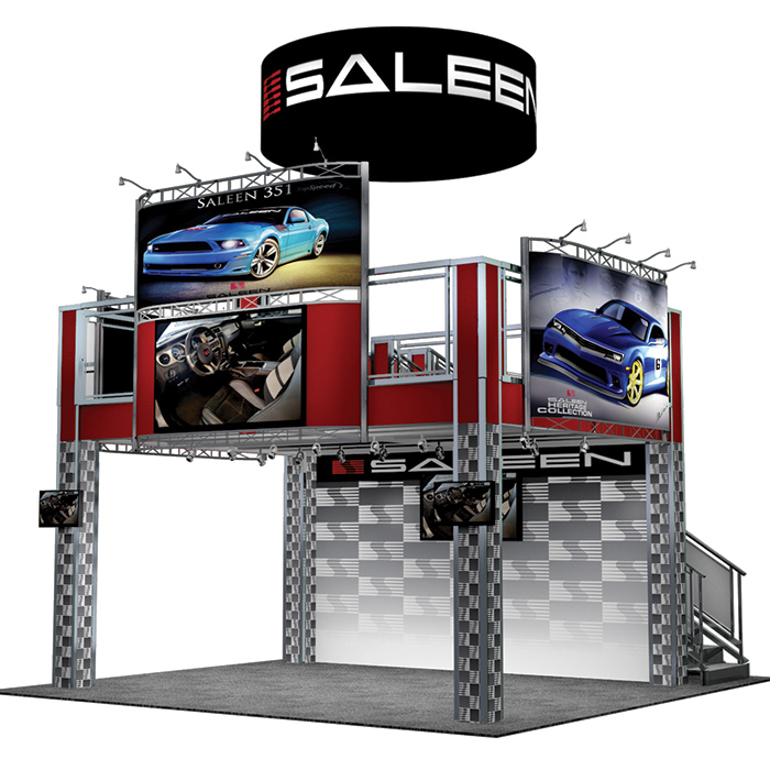 Multi Level Trade Show Booth | AE2020 Variation A Left