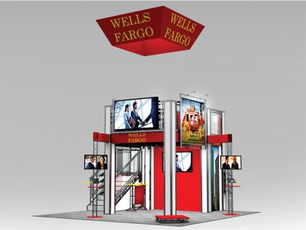 Two Story Trade Show Booth Rental | VA2020 Upper Left