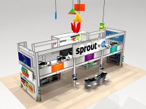 Two Story Trade Show Display | GL6020 Variation A Right