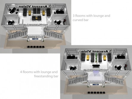 Double Deck Tradeshow Booth | VL5030 Variation A Left