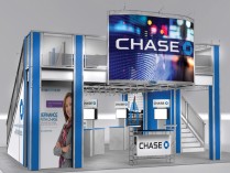 Tradeshow Double Decker Booth Rental | TR3030 Variation B RIght
