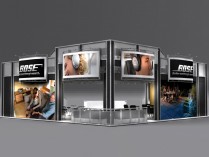 THREE STORY TRADE SHOW DISPLAY | BG4040 Variation A Lower Right