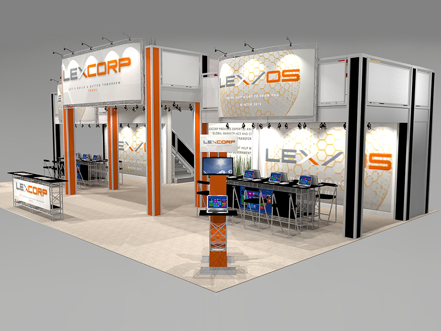 Multi-Level-Tradeshow Display - The impression it makes is so powerful.RO5030FrontRight