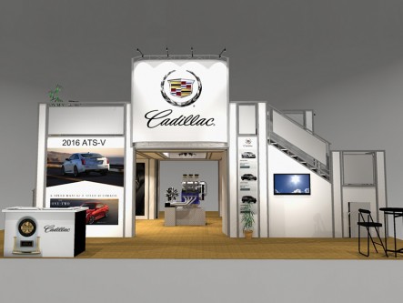 Multi Level Tradeshow Booth | LO4030 Variation A Left
