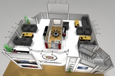 Multi Level Tradeshow Booth | LO4030 Variation A Upper Right