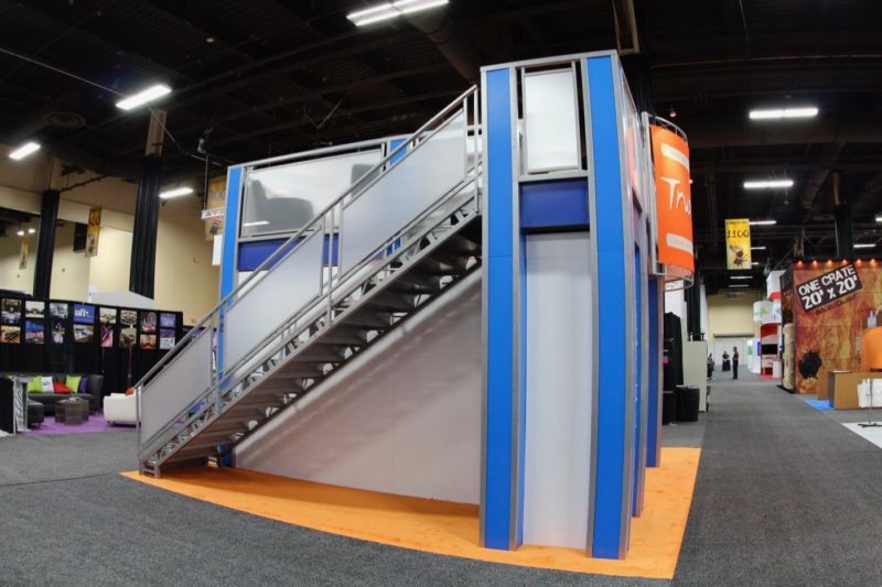 double deck trade show rentals