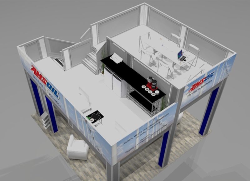 double deck booth