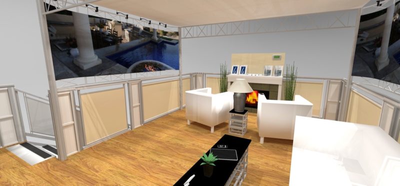 double deck trade show rental