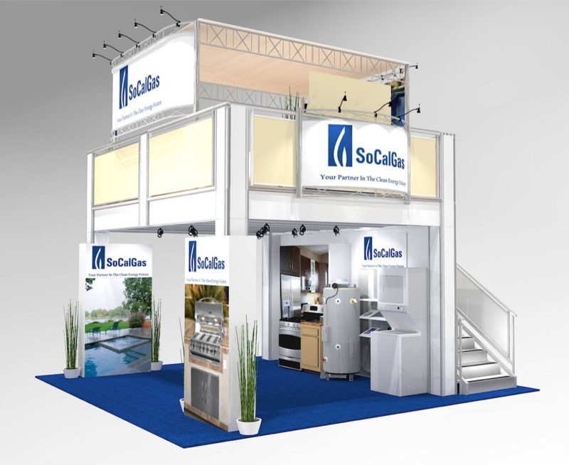 double deck trade show rentals