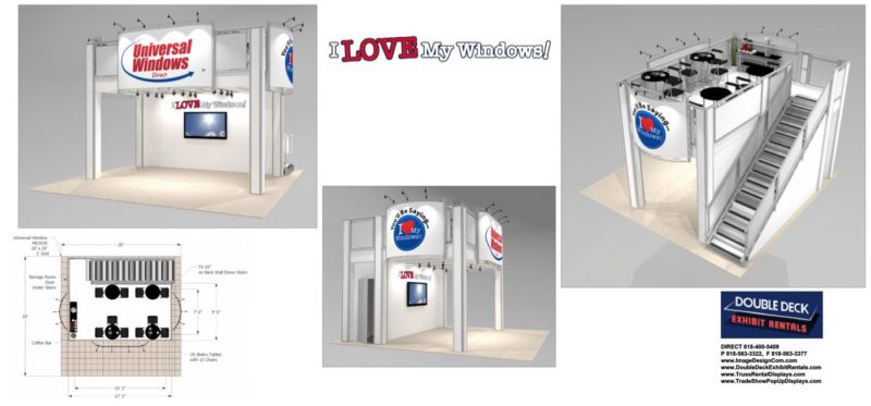 double deck exhibit rentals
