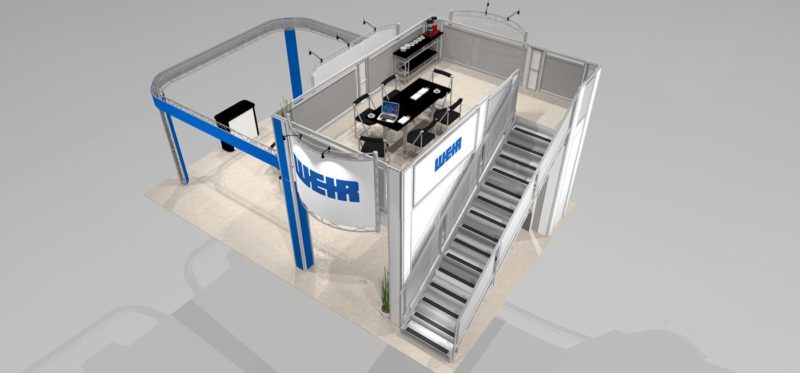 double deck booth