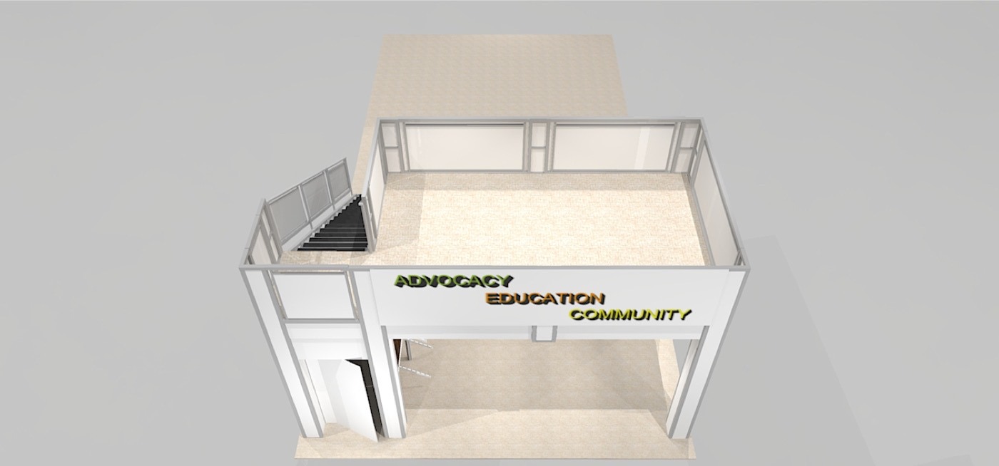 double deck booth