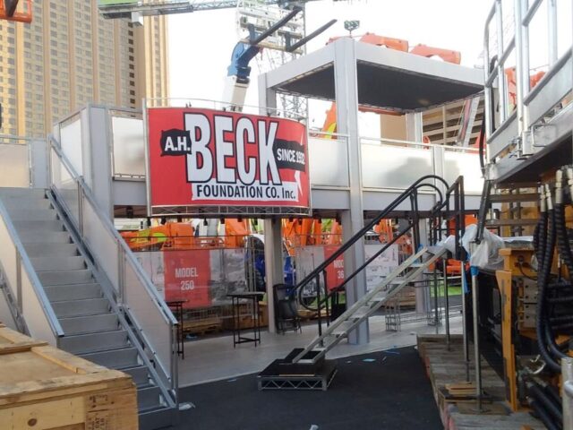 Large Outdoor Double Deck At Las Vegas Trade Show