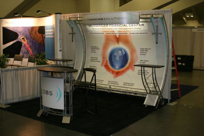 Eye catching design for trade show display