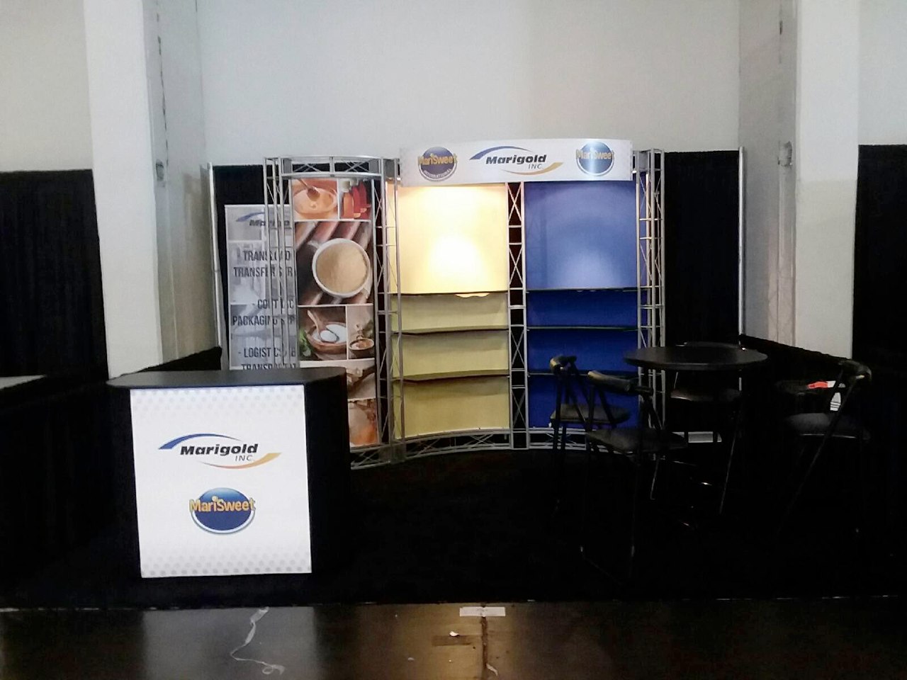 Nice product display design back drop for trade shows