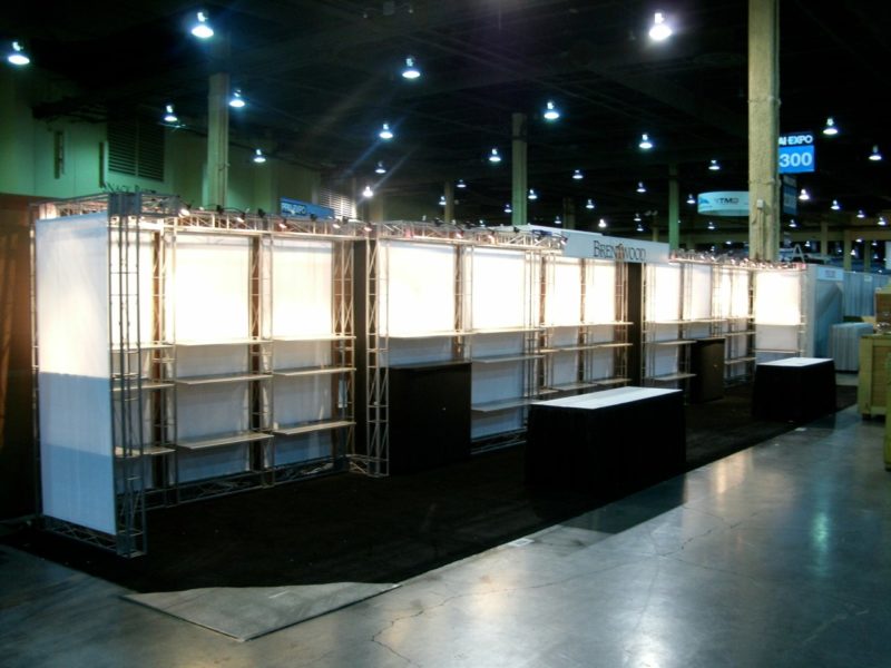 Trade show display designed for displaying products