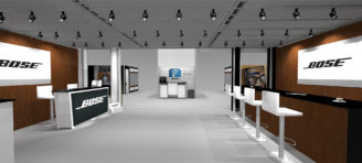 Double Deck Exhibit Design - View From Lower Level