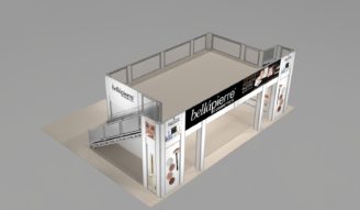 Trade Show Double Deck Rental Design- Upper Level View