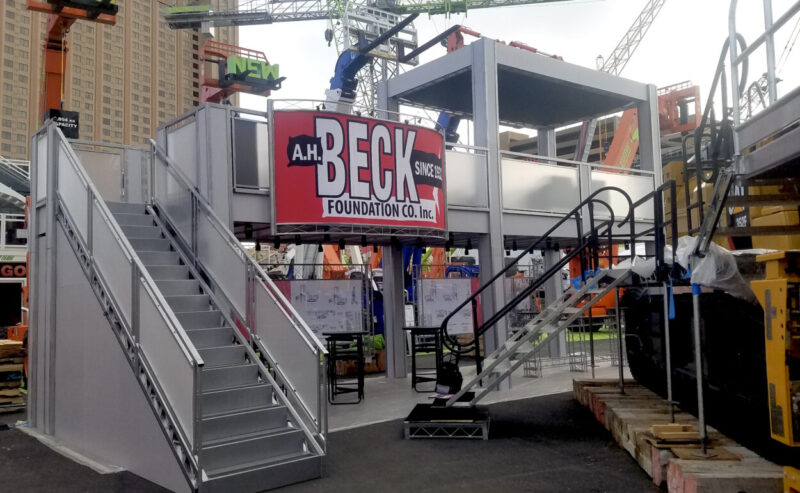 Double Deck Trade Show and Music Fair Exhibit Structure