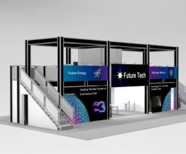 Double Deck Exhibit With Offices for 60' Booth Space