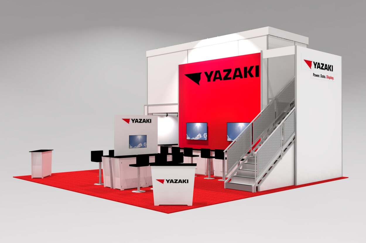 Double-Deck-Trade-Show-Exhibit-With-Second_Level-Offices-In-Las-Vegas